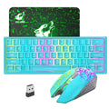 Rainbow Backlit Wireless Gaming Keyboard Mouse and Mat Combo Set_13