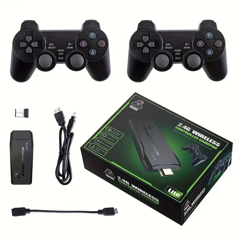 4K HD Plug and Play Retro Gaming Console with Controllers and Built-in Games_0