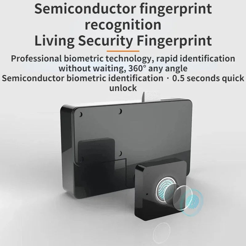 "Secure Your Belongings with Smart Fingerprint Drawer Lock - The Ultimate Furniture Upgrade!"