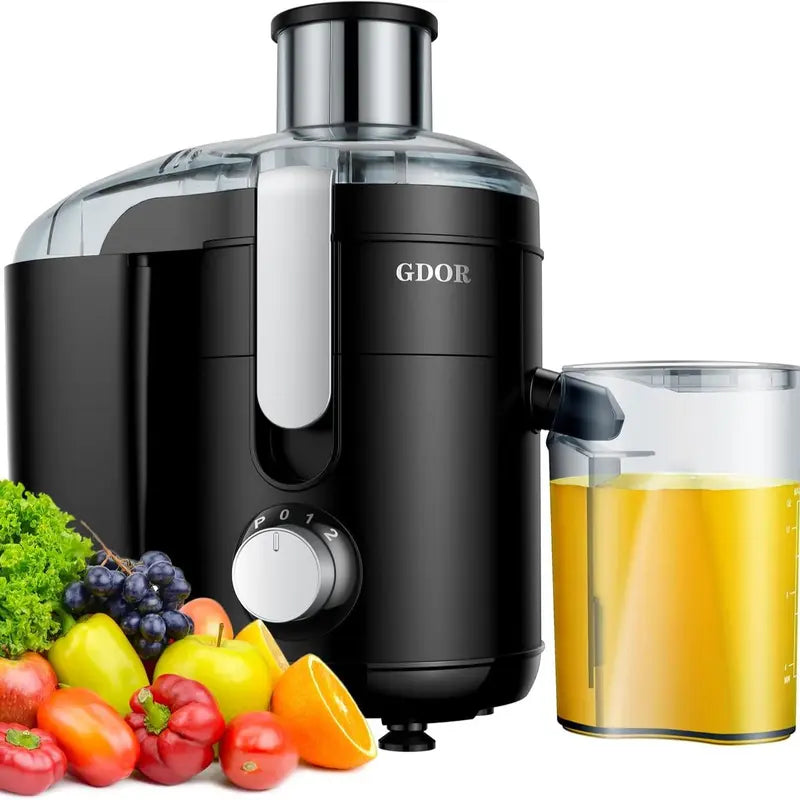 [Best Seller] Juicer with Titanium Enhanced Cut Disc, Dual Speeds Centrifugal Extractor Machines with Optional 2.5"/3” Feed Chute, for Fruits and Veggies, Anti-Drip, Includes Cleaning Brush, Bpa-Free