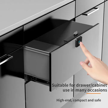 "Secure Your Belongings with Smart Fingerprint Drawer Lock - The Ultimate Furniture Upgrade!"