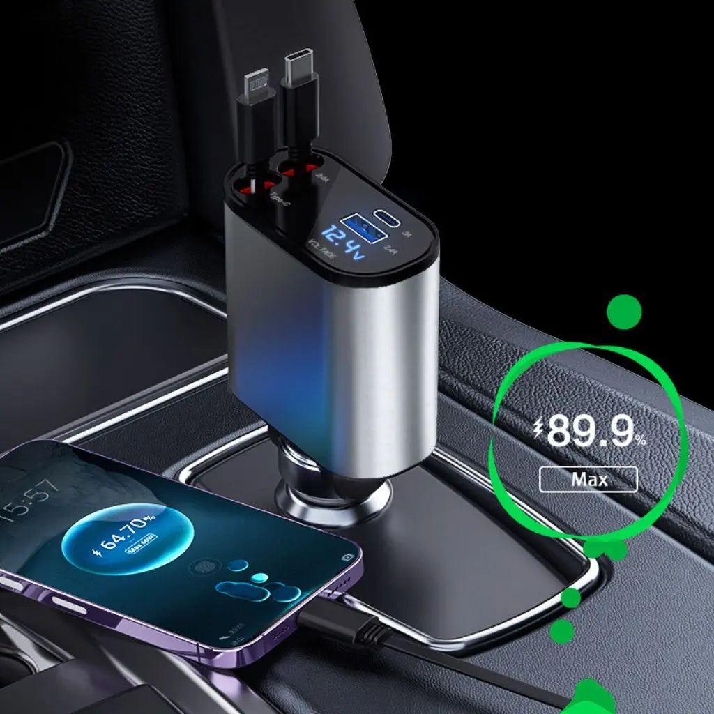 Retractable Fast Car Charger