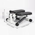 Mini Stepper with Resistance Band & Monitors, Adjustable Height and Resistance, Portable Staircase Stepper with LCD Monitor, Gym Equipment, Sports and Fitness Equipment for Office and Home Exercise, Gymtok