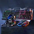 USB RGB Gamer Keyboard Gaming Keyboard and Mouse Headphone Gamer Kit Backlit Wired Computer Keyboard Set for Pc Laptop 3 In1