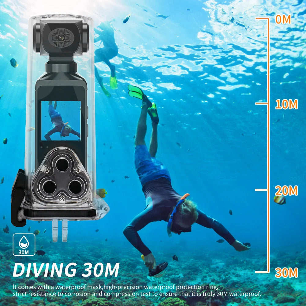 "Ultimate 4K Pocket Action Camera: Capture Every Adventure with 270° Rotatable Lens, Wifi Connectivity, Waterproof Case, and Helmet Mount - Perfect for Vlogging, Sports, Travel, and Biking!"