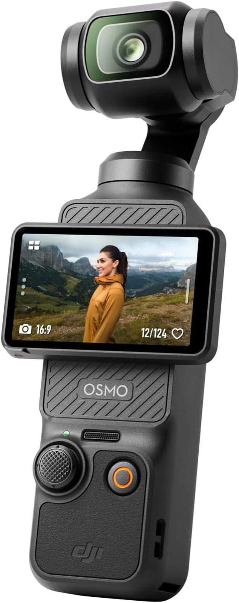 Osmo Pocket 3, Vlogging Camera with 1'' CMOS & 4K/120Fps Video, 3-Axis Stabilization, Fast Focusing, Face/Object Tracking, 2" Rotatable Touchscreen, Small Video Camera for Photography, Youtube