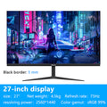 24/27 Inch 2K Monitor 75Hz Desktop PC Lcd QHD Display Gaming 100Hz Panel Screen Computer LED 2560*1440 Hdmi-Compatib/Dp