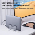 Vertical Laptop Stand Transparent Desktop Gravity Holder Notebook Support for Macbook Pro Air Surface Book Laptops