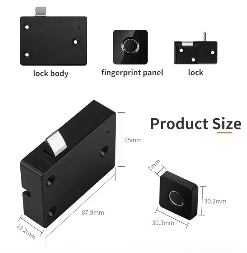 "Secure Your Belongings with Smart Fingerprint Drawer Lock - The Ultimate Furniture Upgrade!"