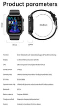 New ECG+PPG Bluetooth Call 1.96Inch Smart Watch Men Blood Sugar Pressure Health Heart Rate Fitness Man Sport Smartwatch for Ios Android