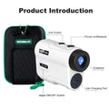 Laser Golf Rangefinder with Slope, Flag Lock Vibration, Rechargeable Range Finders