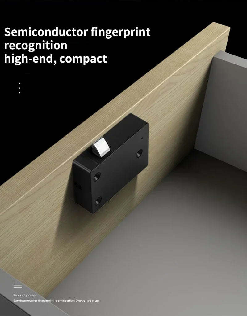 "Secure Your Belongings with Smart Fingerprint Drawer Lock - The Ultimate Furniture Upgrade!"