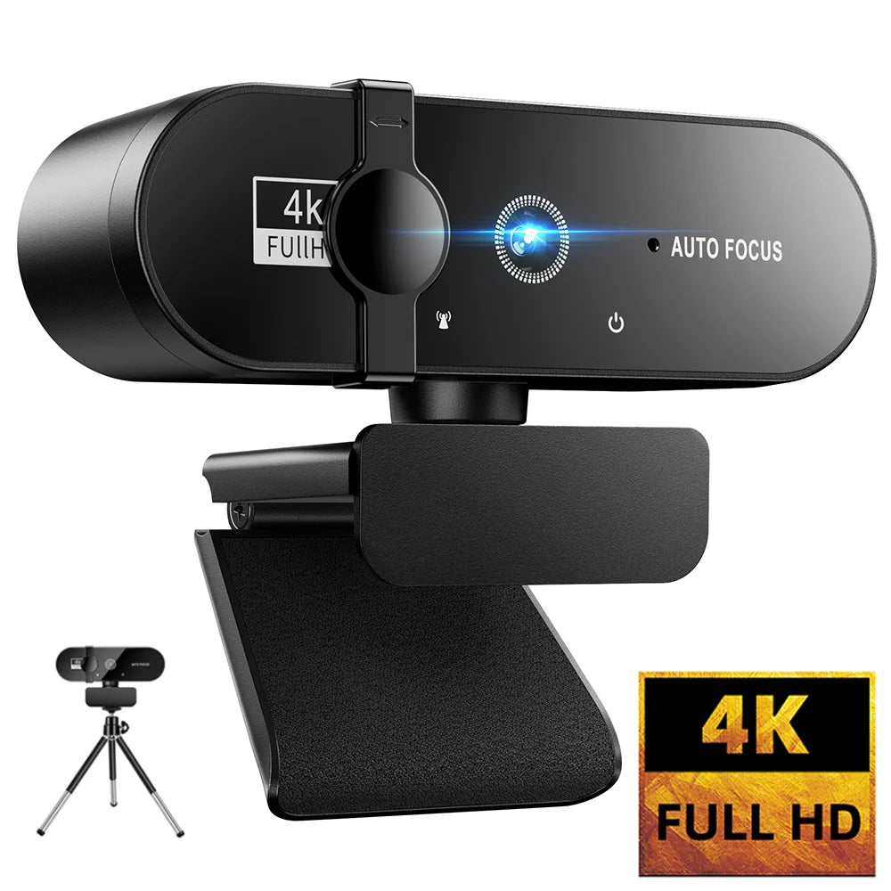 "Crystal Clear Autofocus Webcam with Microphone - Full HD 1080P Streaming for PC and Laptop"