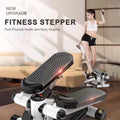 Mini Stepper with Resistance Band & Monitors, Adjustable Height and Resistance, Portable Staircase Stepper with LCD Monitor, Gym Equipment, Sports and Fitness Equipment for Office and Home Exercise, Gymtok