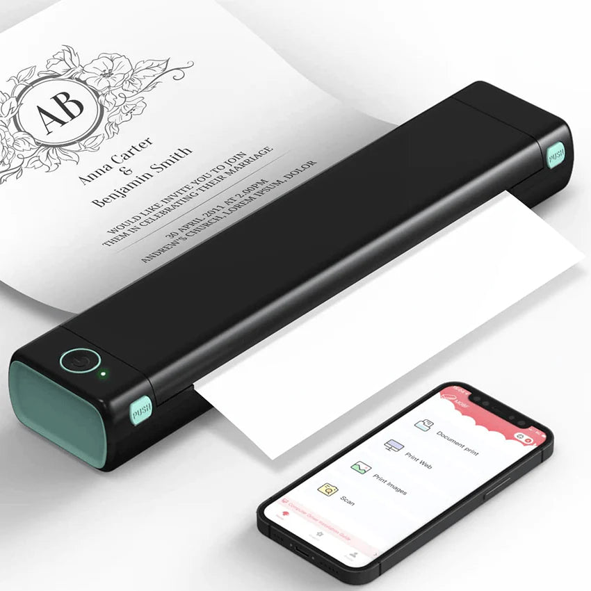 M08F Letter & A4 Portable Printer