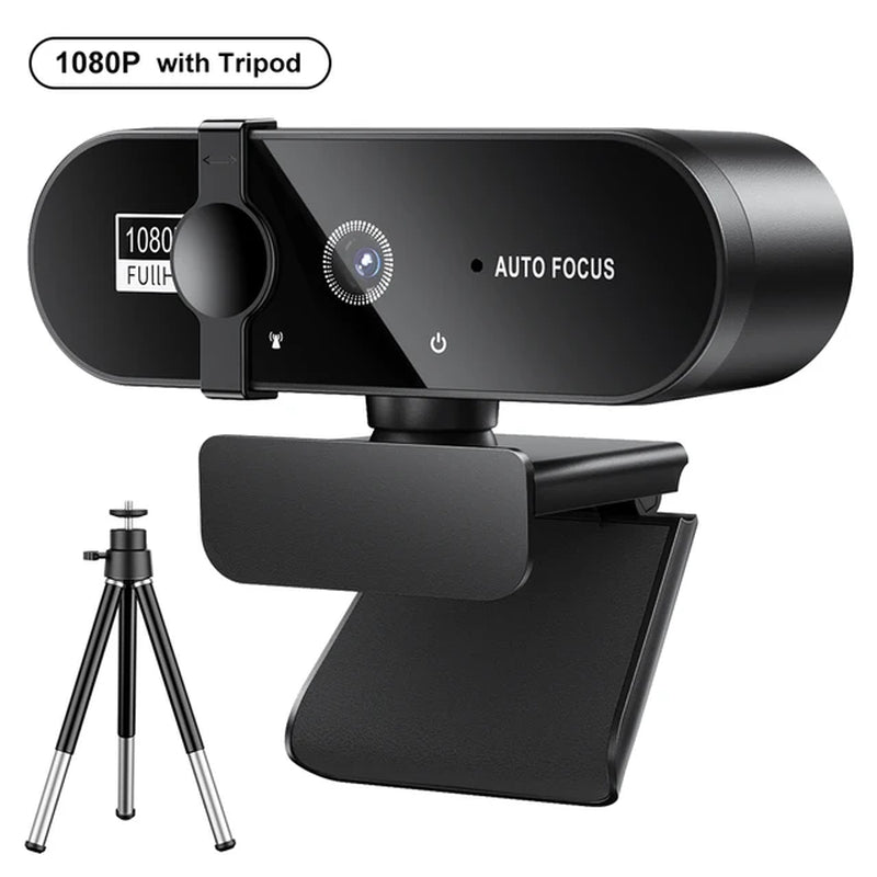 "Crystal Clear Autofocus Webcam with Microphone - Full HD 1080P Streaming for PC and Laptop"