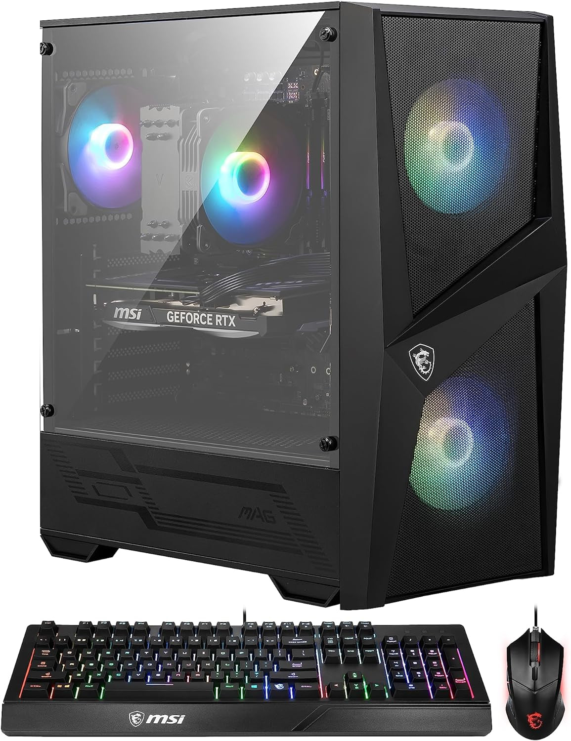 Codex R Gaming Desktop: Intel Core I5-13400F, RTX 4060, 32GB DDR5, 2TB M.2 Nvme Gen3, RGB Fan Cooling, 650W 80+ Gold, Keyboard & Mouse, DIY Friendly, Windows 11 Pro: 13NUC5-068US