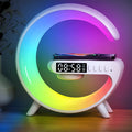 Multi-Functional Mobile Phone Wireless Charger Wireless Music Player Colorful Smart Light Clock Display