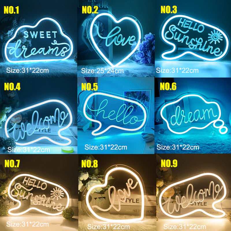 Gamer Led Sign Neon Led Sign Good Vibes Wall Decor Gaming Room Decoration Gamezone Night Light Home Party Wedding Decoration