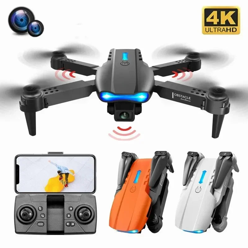 WIFI FPV E99 Pro Three-Sided Obstacle Avoidance Fixed Height Dron Mini Drone Professional Foldable RC Quadcopter HD Camera